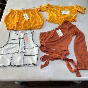 Lot of 4 tops brand new with‎ tags size med